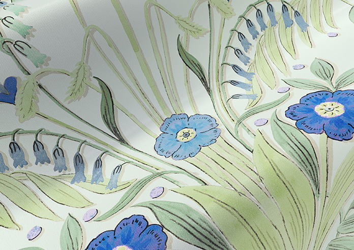Cotswold Faux Silk, Sapphire - Roman Blind - Image 4